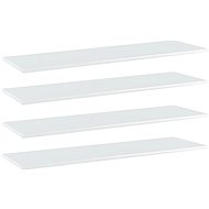Additional shelves 4 pcs white high gloss 100x30x1,5 cm chipboard 805404 - Shelf