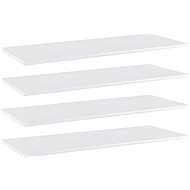 Additional shelves 4 pcs white high gloss 100x40x1,5 cm chipboard 805415 - Shelf