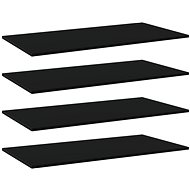 Additional shelves 4 pcs black 100 x 50 x 1,5 cm chipboard 805419 - Shelf