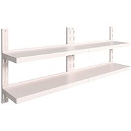 2 floating wall shelves 2 pcs stainless steel 200x30 cm 3055899 - Shelf