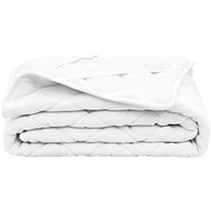 Quilted mattress protector white 120 x 200 cm lightweight - Mattress Protector