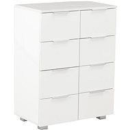 High gloss white sideboard 60 x 35 x 76 cm chipboard 283712 - Sideboard