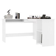 Corner desk white 120 x 140 x 75 cm chipboard 800747 - Desk