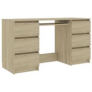 Desk sonoma oak 140 x 50 x 77 cm chipboard 800813 - Writing Desk