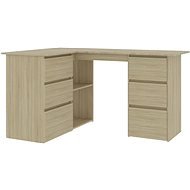 Corner desk oak sonoma 145 x 100 x 76 cm chipboard 801092 - Desk