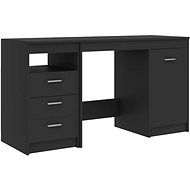 Writing desk grey 140 x 50 x 76 cm chipboard 3054782 - Writing Desk
