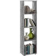 FMD Standing shelf with 4 compartments concrete grey 428752 - Shelving Unit