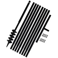 Earth drill with handle 100 mm, with extensions 9 m, steel 270520 - Auger Bit