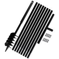 Earth drill with handle 120 mm, with extensions 9 m, steel 270524 - Auger Bit