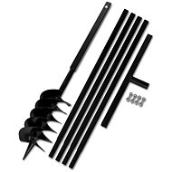 Earth drill with handle 150 mm, with extensions 5 m, steel 270527 - Auger Bit