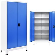 Office cabinet 90 x 40 x 180 cm grey-blue 245976 - Office Drawer
