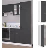 Shumee Kitchen cabinet for built-in fridge 802540 grey - Cupboard