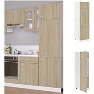 Shumee Kitchen cabinet for built-in fridge 802541 oak sonoma - Cupboard