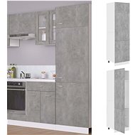 Shumee Kitchen cabinet for built-in fridge 802542 concrete grey - Cupboard