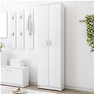Hall closet white 55 x 25 x 189 cm chipboard 802849 - Wardrobe