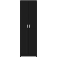 Wardrobe for hallway black 55 x 25 x 189 cm chipboard 802850 - Cabinet