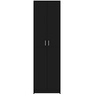 Wardrobe for hallway black 55 x 25 x 189 cm chipboard 802850 - Wardrobe