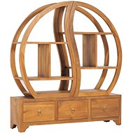 Cabinet with shelf Yin Yang 100x26x112 cm solid teak 320775 - Cabinet