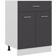 Shumee Lower kitchen cabinet with drawer 801230 grey - Cupboard