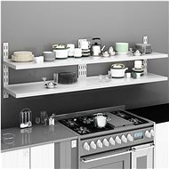 2 floating wall shelves 2 pcs stainless steel - Shelf