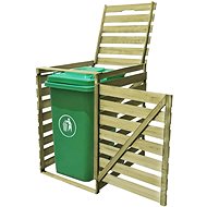 Dumpster shelter 240 l impregnated wood - Bin Shed