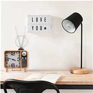 Iron and MDF table clock - Clock