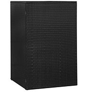 Bin shelter 76 x 78 x 120 cm polyrattan - Bin Shed