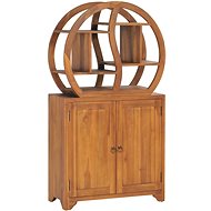 Cabinet with shelf Yin Yang solid teak wood - Cabinet