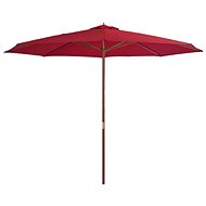 Garden parasol with wooden pole 350 cm - Sun Umbrella