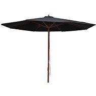 Garden parasol with wooden pole 350 cm - Sun Umbrella