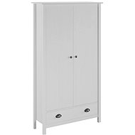 Wardrobe Hill Range, white, solid pine - Wardrobe