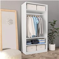 Wardrobe 100 x 50 x 200 cm chipboard - Wardrobe