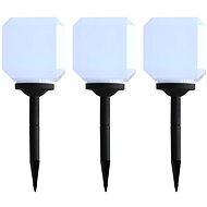 Garden solar LED cube lamp 20 cm white - Garden Lighting