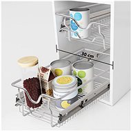 Pull-out wire baskets 2 pcs silver - Storage Bin