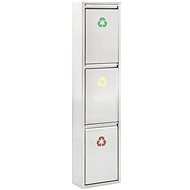 Waste Bin for Separated Waste, Silver Stainless-steel - Rubbish Bin
