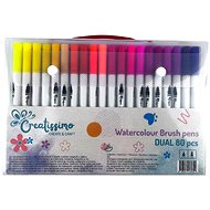 Creatissimo Watercolour markers with two tips, 80 pcs - Fineliner Pens