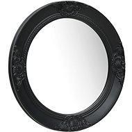 Nástěnné zrcadlo barokní styl 50 cm černé - Zrcadlo