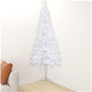 Rohový umělý vánoční stromek bílý 180 cm PVC  - Vánoční stromek