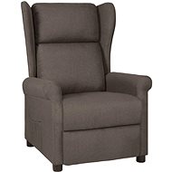 Polohovací křeslo hnědé textil, 329643 - Křeslo