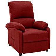 Polohovací křeslo vínové textil, 324072 - Křeslo