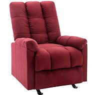 Polohovací křeslo vínové textil, 321403 - Křeslo