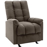 Polohovací křeslo hnědé textil, 321404 - Křeslo