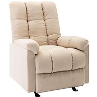 Polohovací křeslo krémové textil, 321409 - Křeslo