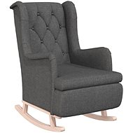 Rocking chair with rubberwood legs dark grey, 329406 - Rocking Chair