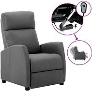 SHUMEE elektrické polohovací křeslo, samet, modré, 3099011 - Křeslo