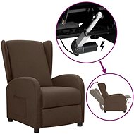 SHUMEE elektrické polohovací křeslo, textil, krémové, 3098730 - Křeslo