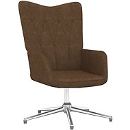 Relaxačné kreslo hnedé textil, 327592 - Kreslo
