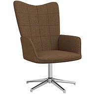 Relaxační židle hnědá textil, 327988 - Křeslo