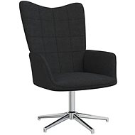 SHUMEE konzolová židle, samet, černá, 325730 - Křeslo