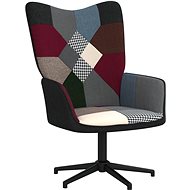 Relaxační křeslo patchwork textil, 328199 - Křeslo